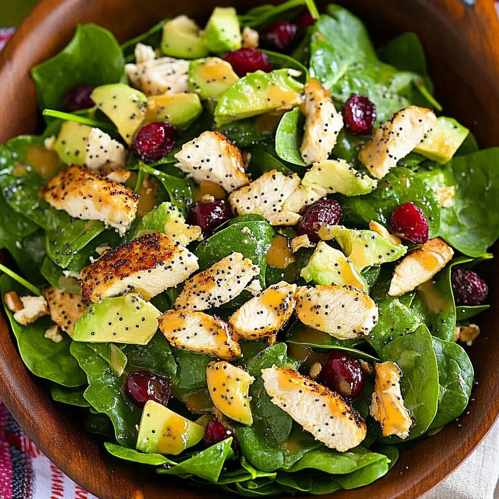 Sautéed Chicken with Avocado and Spinach Salad