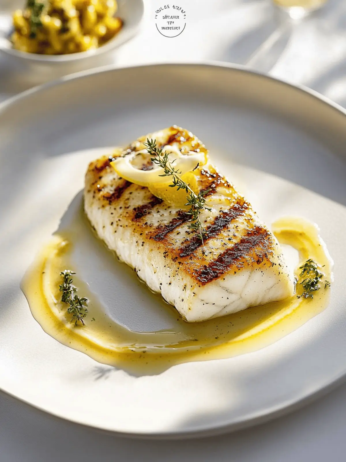 Barramundi Fillet Pan-Seared with Lemon Myrtle Butter Sauce