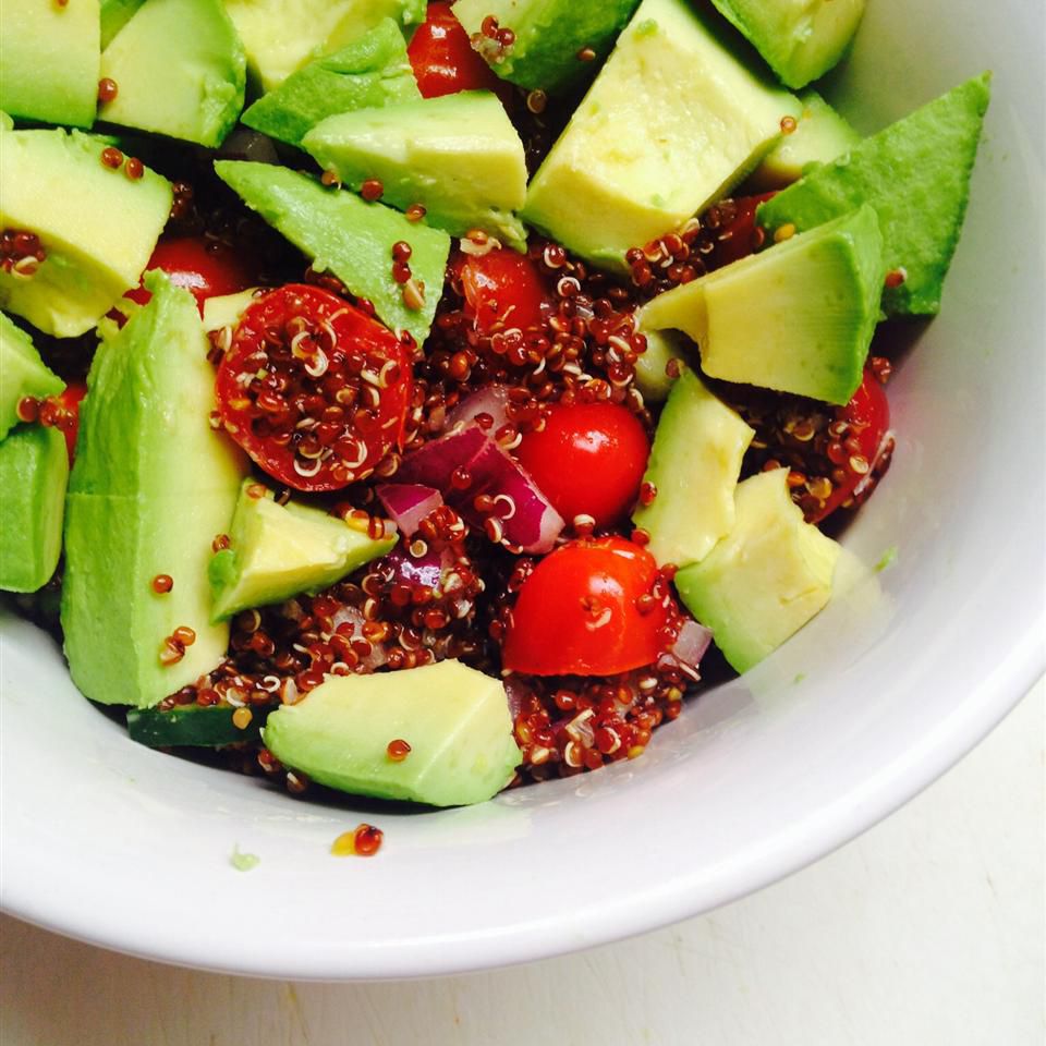 Lime and Basil Quinoa Salad with Avocado