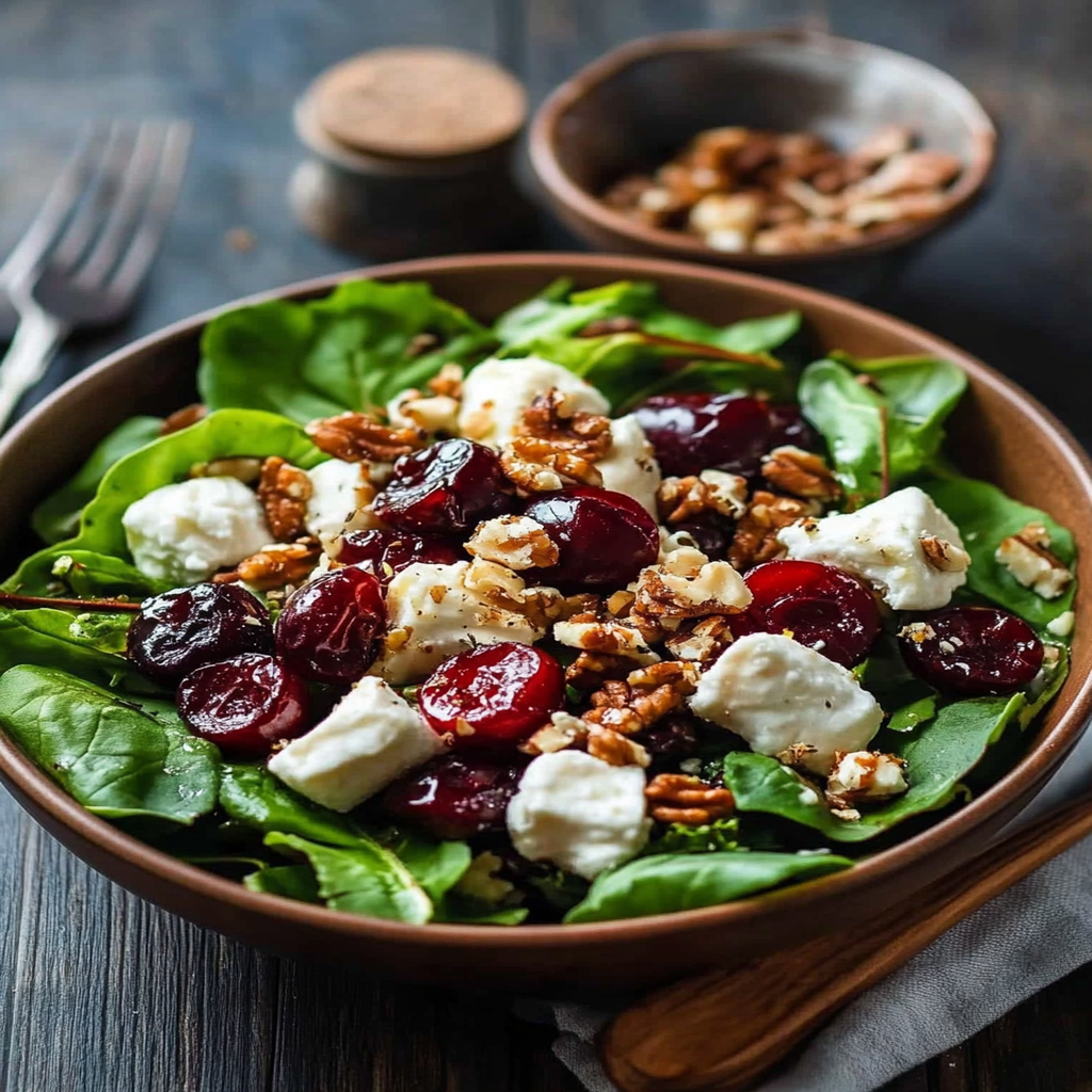Traverse City Cherry and Goat Cheese Salad