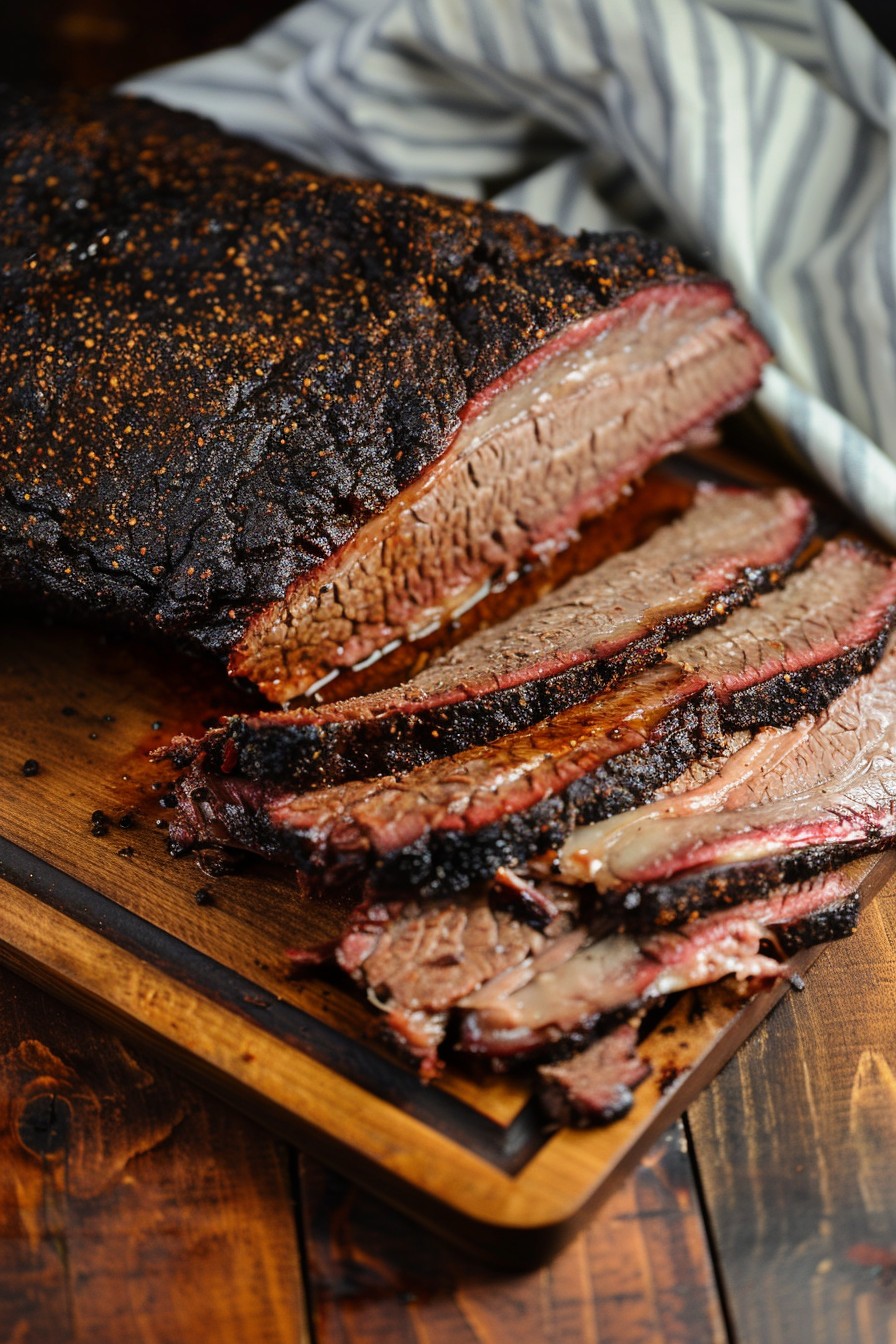 Grilled Texas-Style Brisket with Smoky Barbecue Sauce