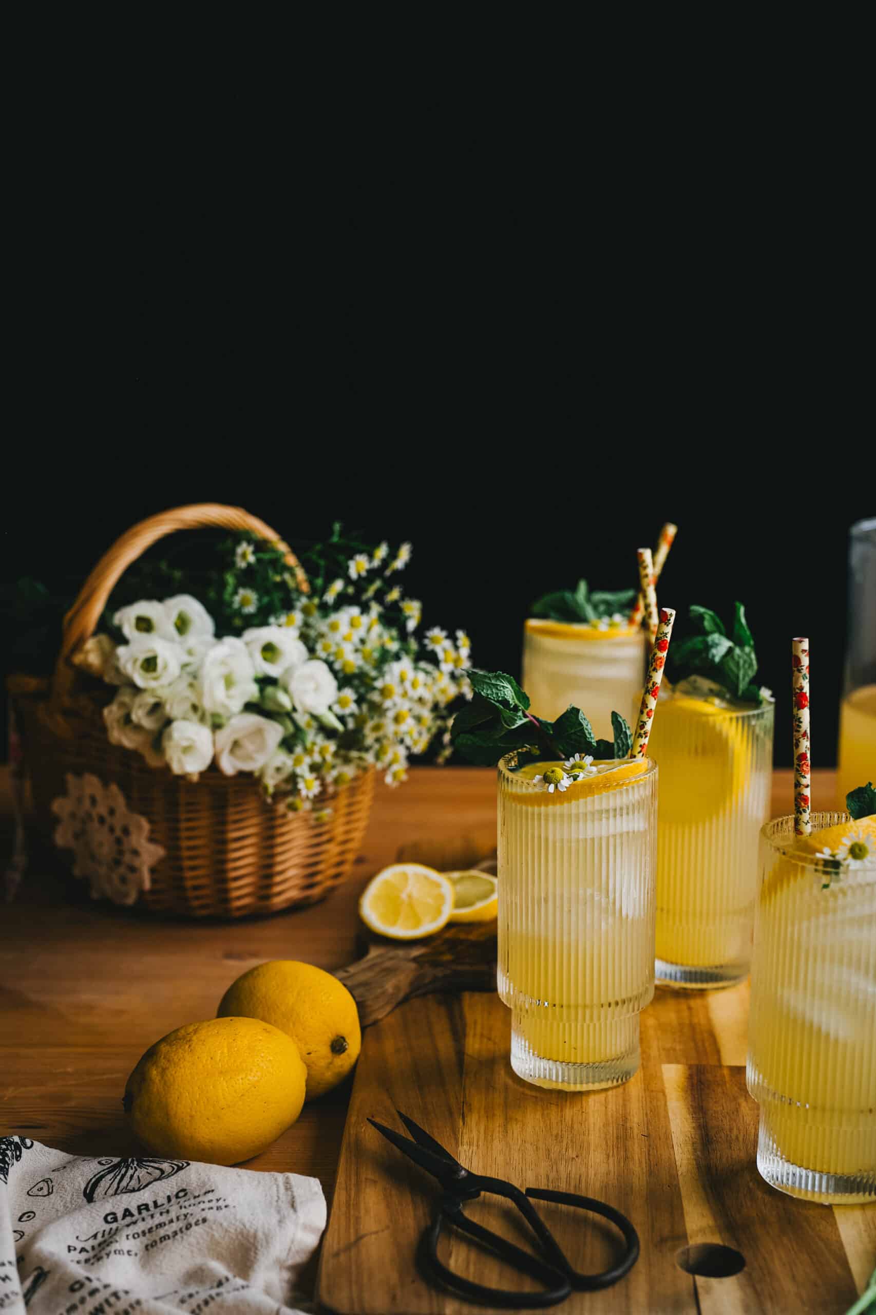 Honeyed Chamomile Lemonade Fizz