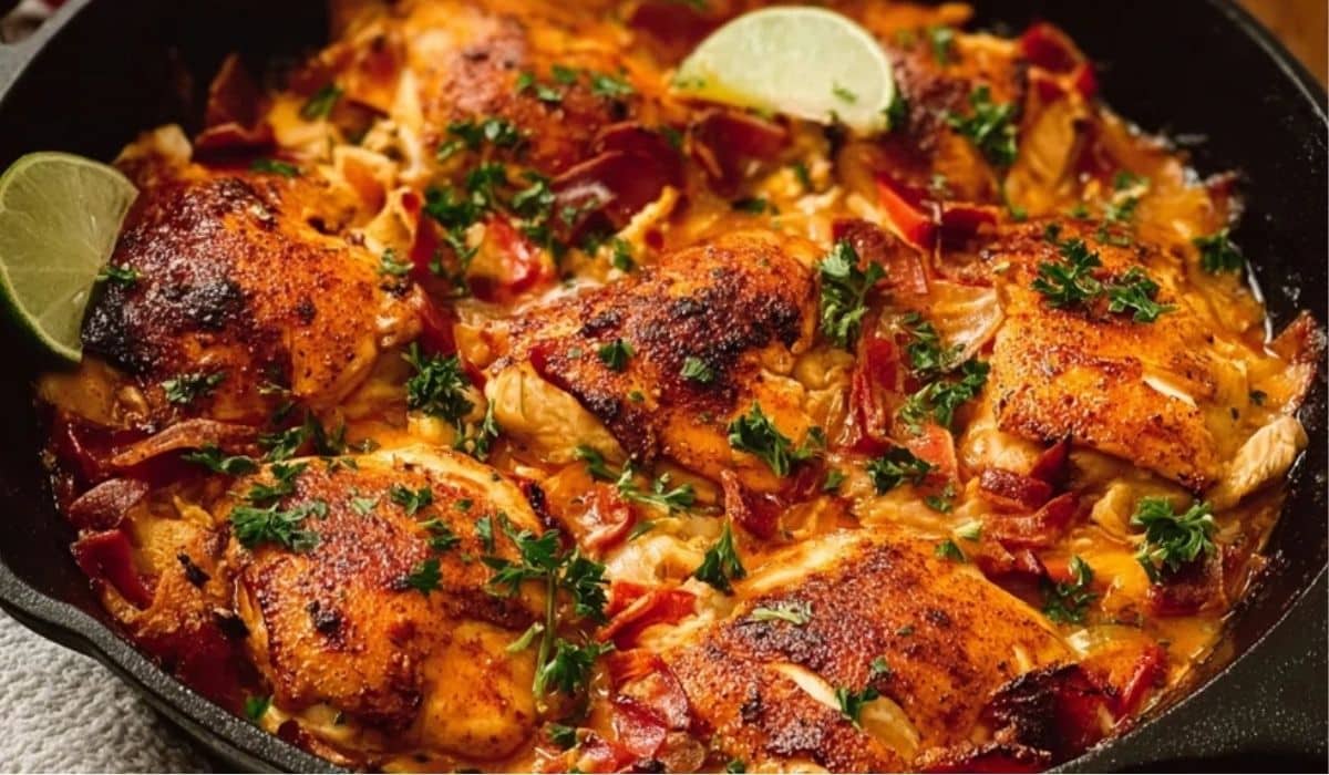 Pan-Seared Chicken with Smoky Chipotle and Roasted Red Pepper Sauce