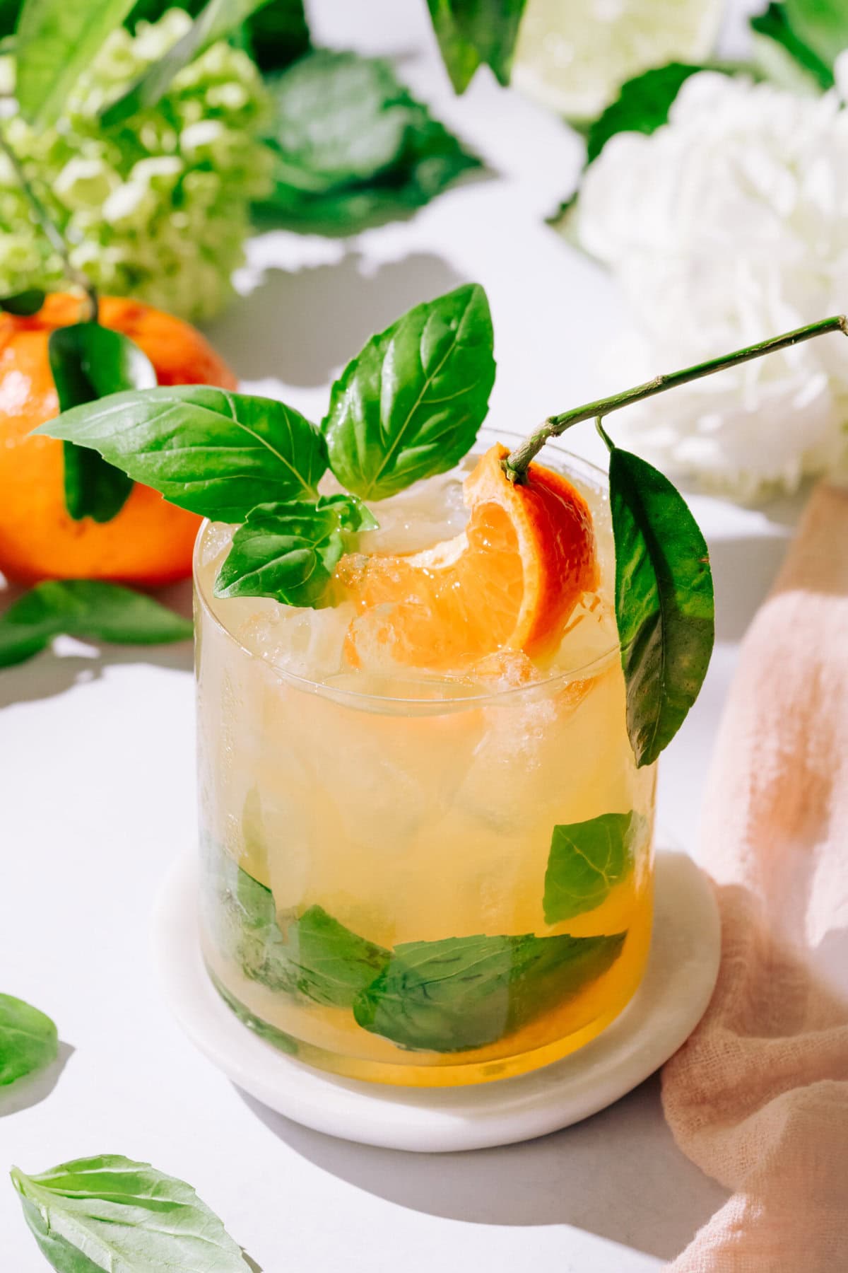Citrus-Basil Sparkling Cocktail
