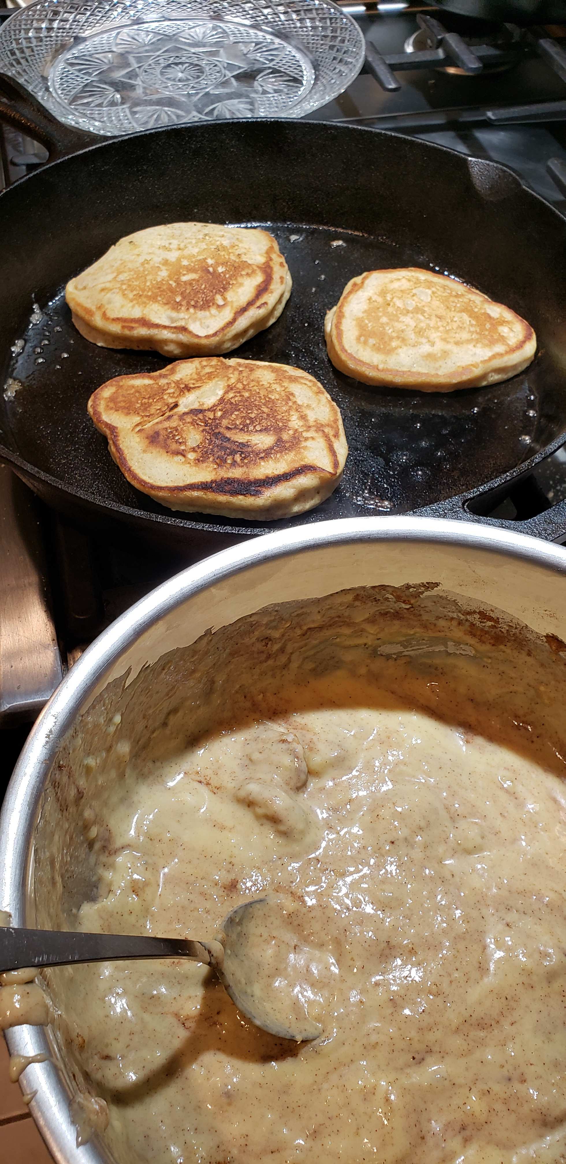 Sourdough Pancakes with Clam Filling