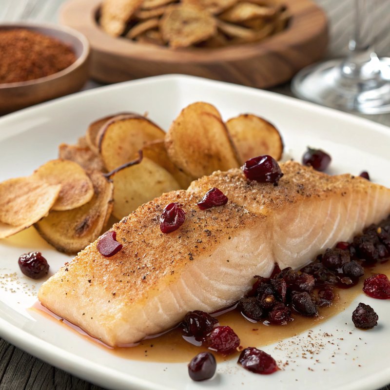 Grilled Cherrywood-Smoked Trout with Traverse City Cherry Glaze