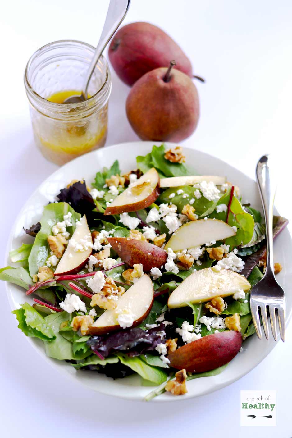 Traverse City-Inspired Cherry and Goat Cheese Salad with Maple Vinaigrette