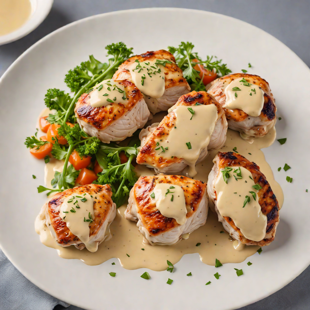 Pan-Seared Chicken Thighs with Mustard and Thyme Cream Sauce