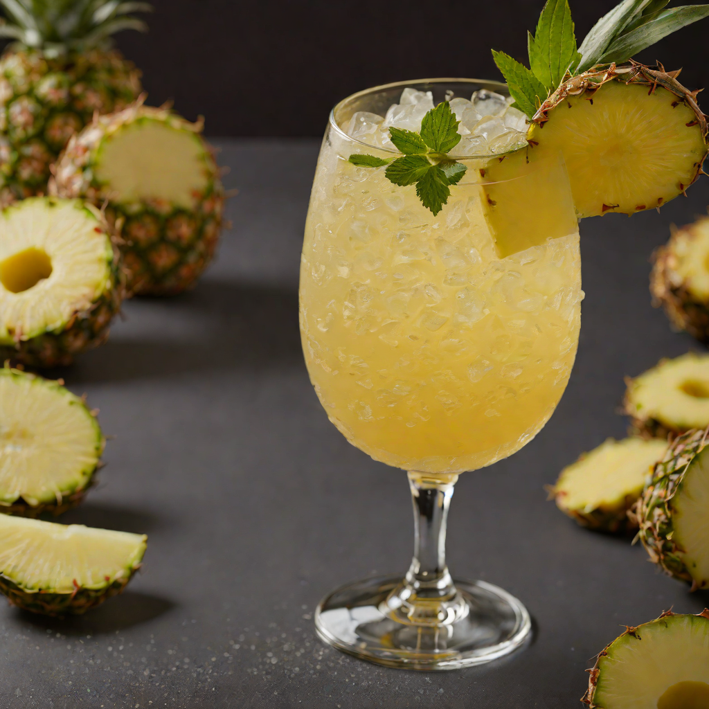 Frozen Pineapple and Chartreuse Rum Punch