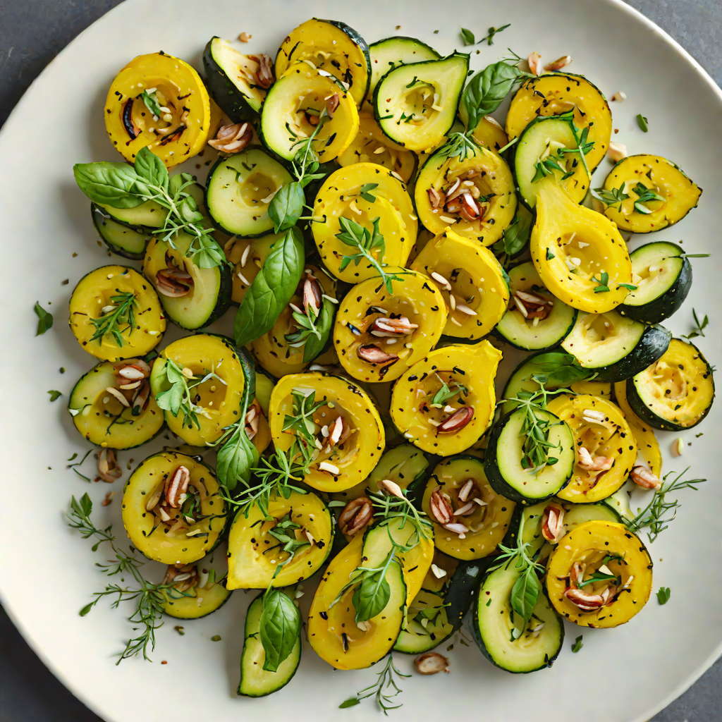 Pan-Seared Summer Squash and Zucchini with Garlic and Thyme