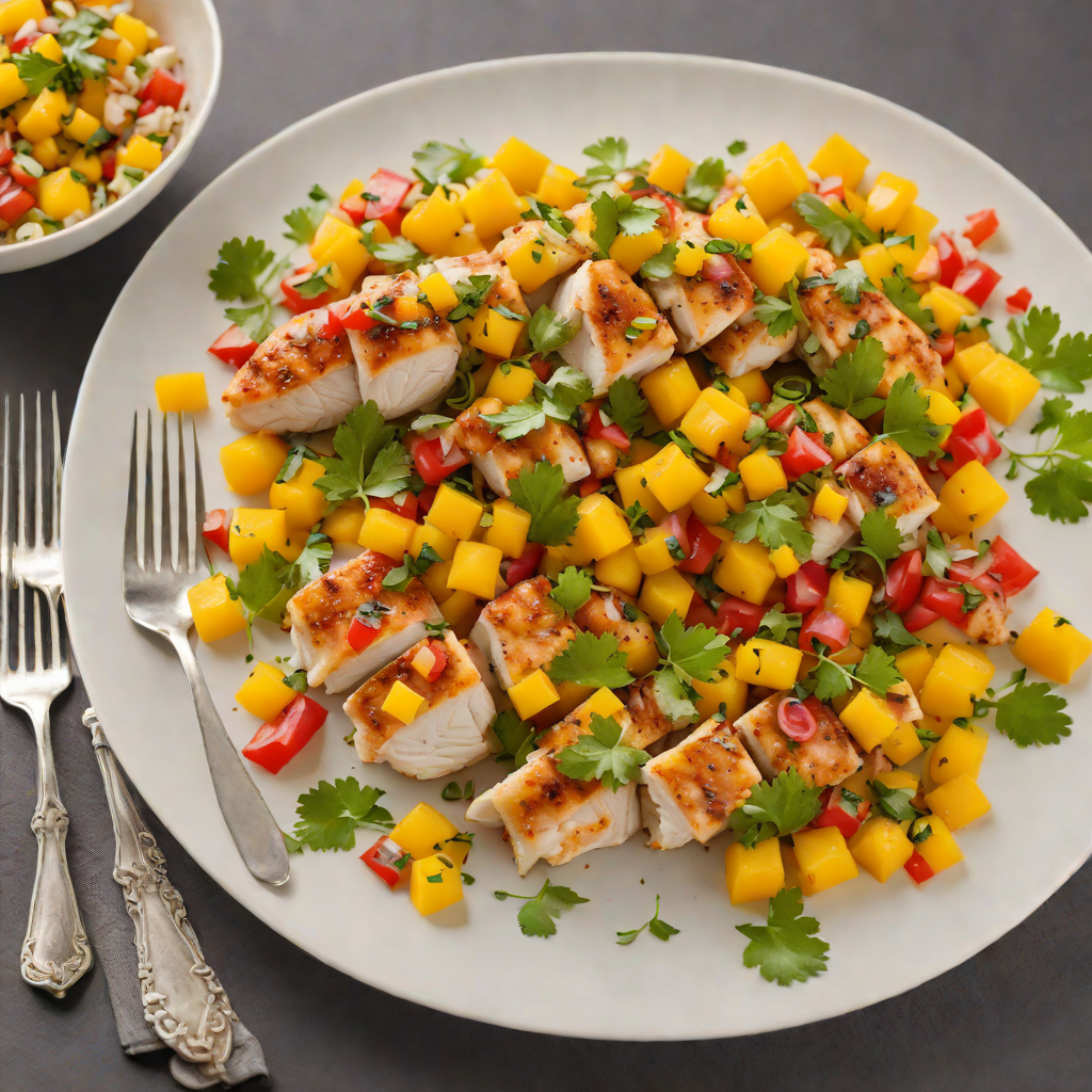 Sautéed Chicken with Sweet and Spicy Mango Salsa