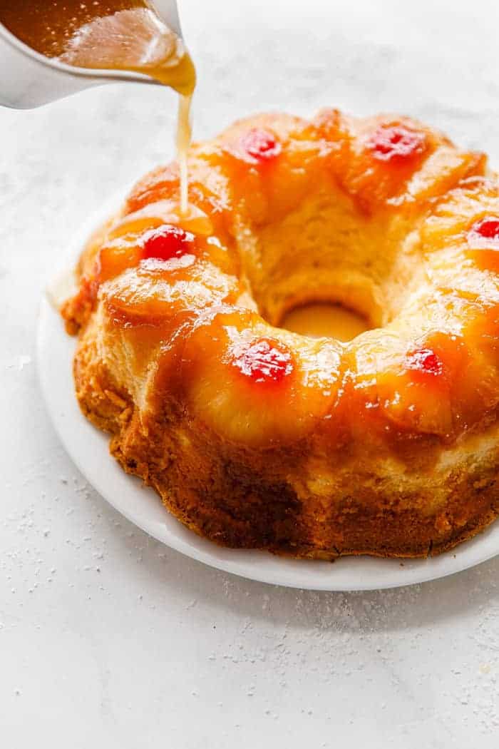 Rum-Soaked Pineapple Cake