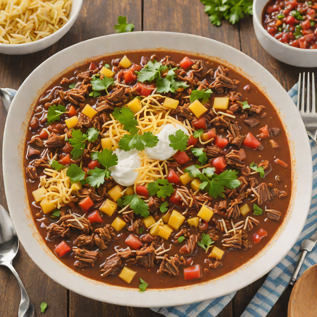 Slow Cooker Texas-Style Smoked Brisket Chili
