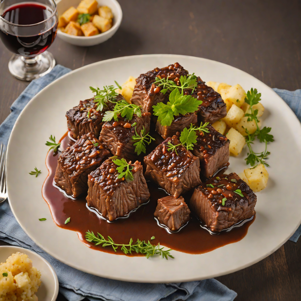 Elkhart-Inspired Red Wine Braised Beef Short Ribs