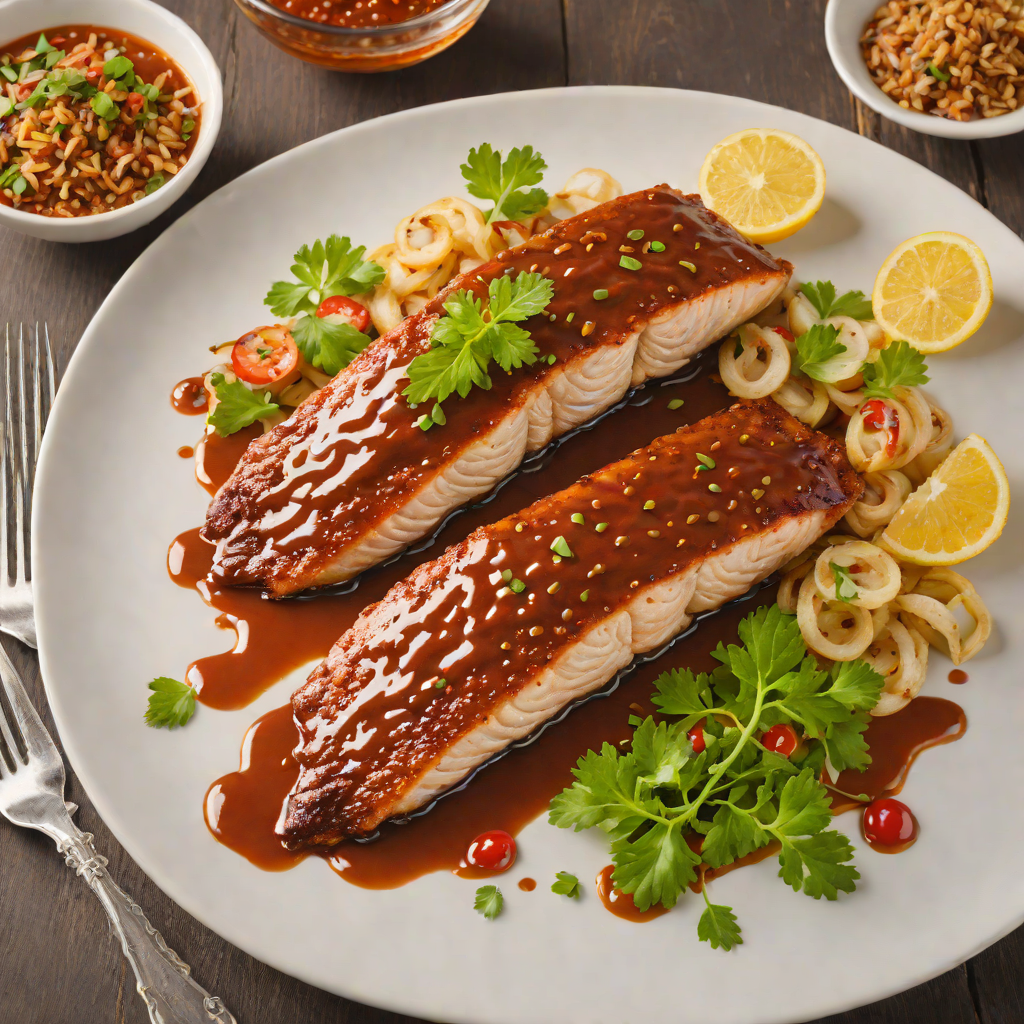 Pan-Seared Catfish with Spicy Texas-Style BBQ Glaze