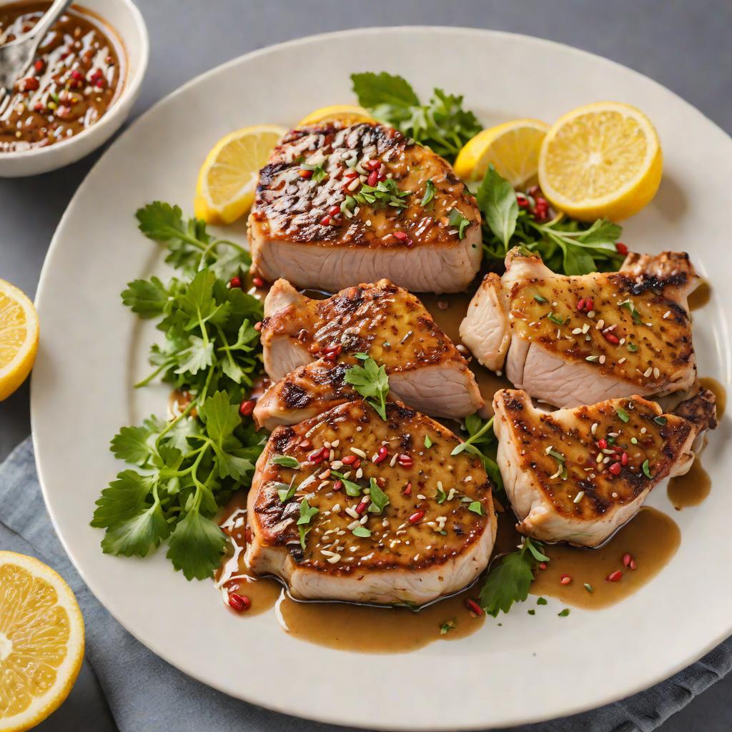 Pan-Seared Pork Chops with Lemon and Sumac Sauce