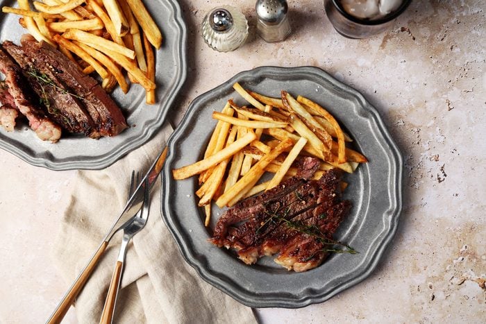 Serious Steak Frites with Herb Butter