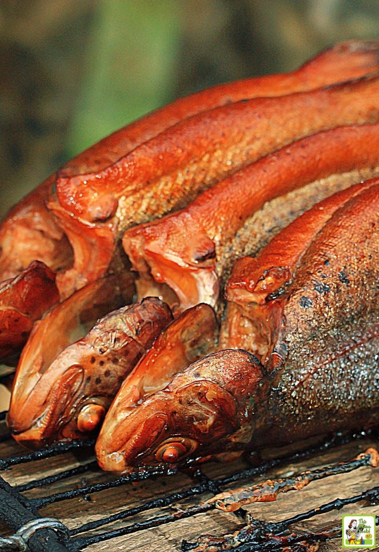 Smoked Lake Trout with Wild Rice and Cranberry Relish