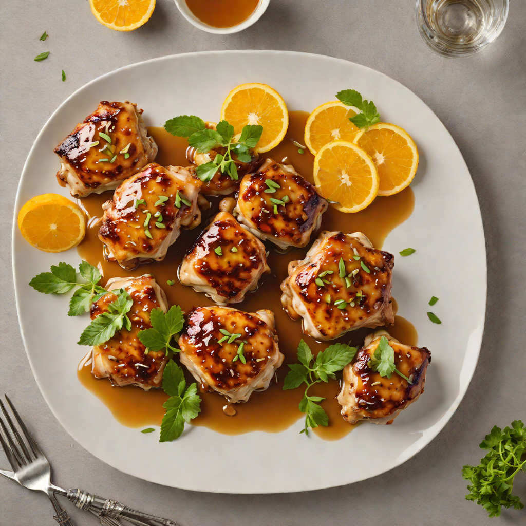 Pan-Seared Chicken Thighs with Agave and Orange Glaze