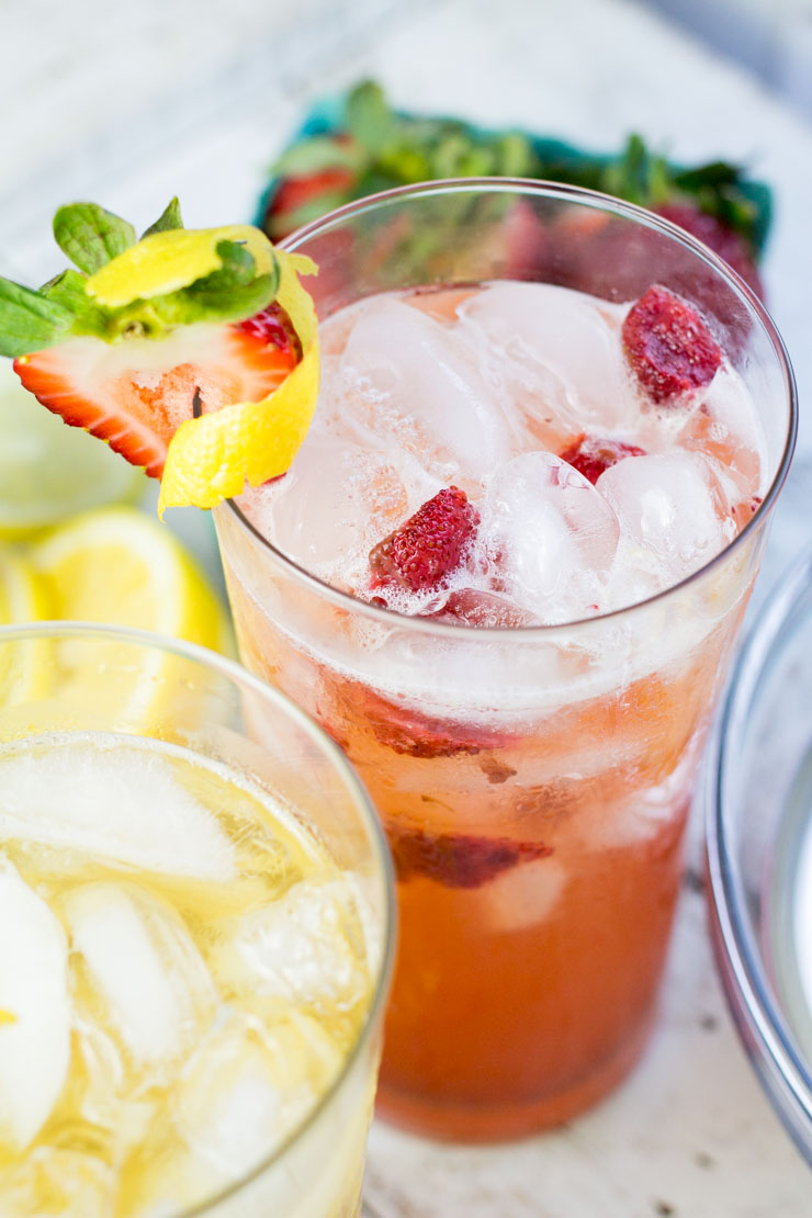 Strawberry Lemonade Bourbon Crush