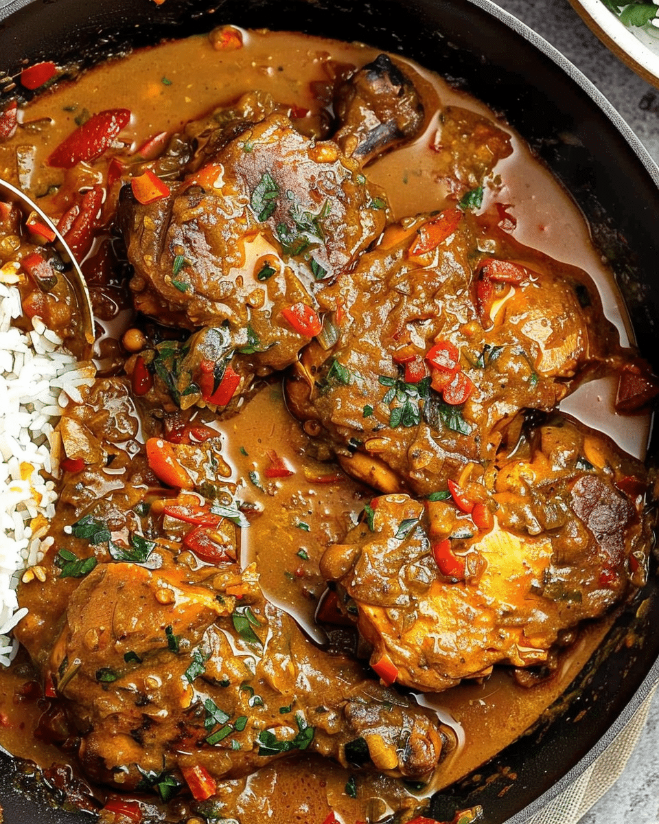 Slow-Simmered Senegalese Peanut Chicken Stew