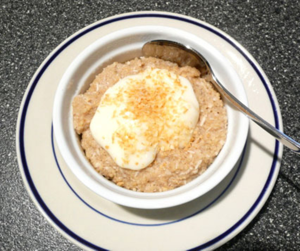 Thiakry Millet Couscous Pudding with Coconut and Pineapple