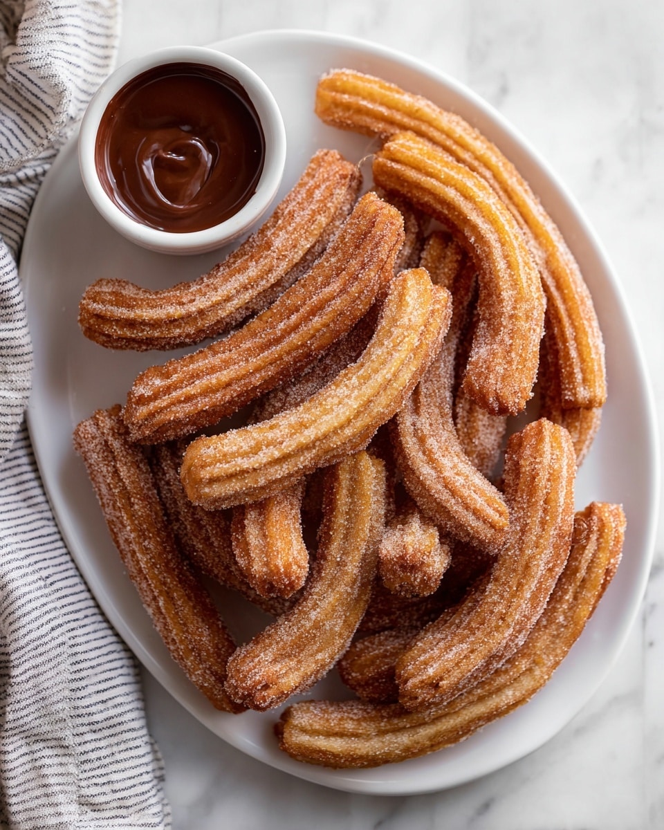 Pan-Fried Churros with Cinnamon Sugar Crust