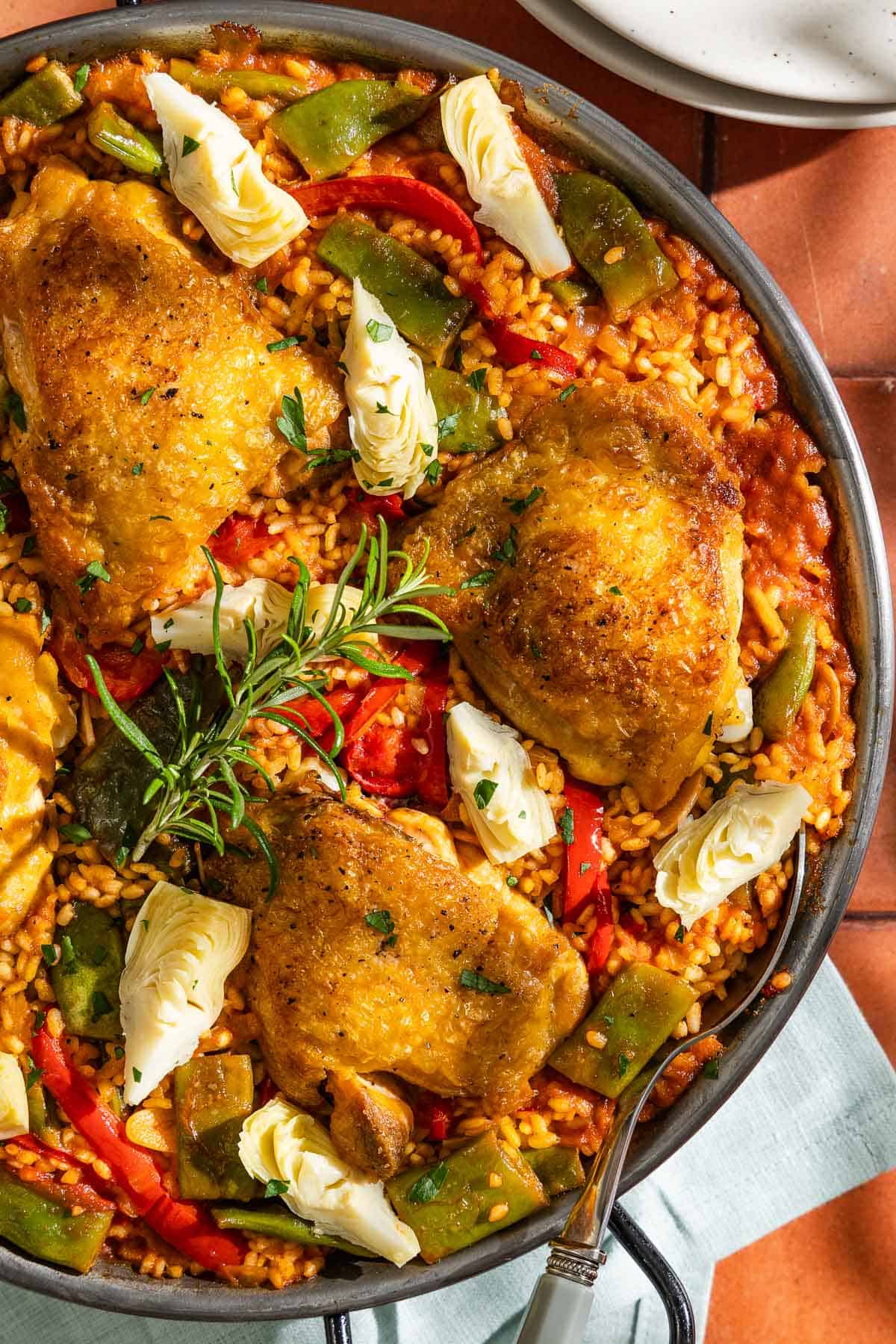 Open-Fire Spanish Chicken and Vegetable Paella