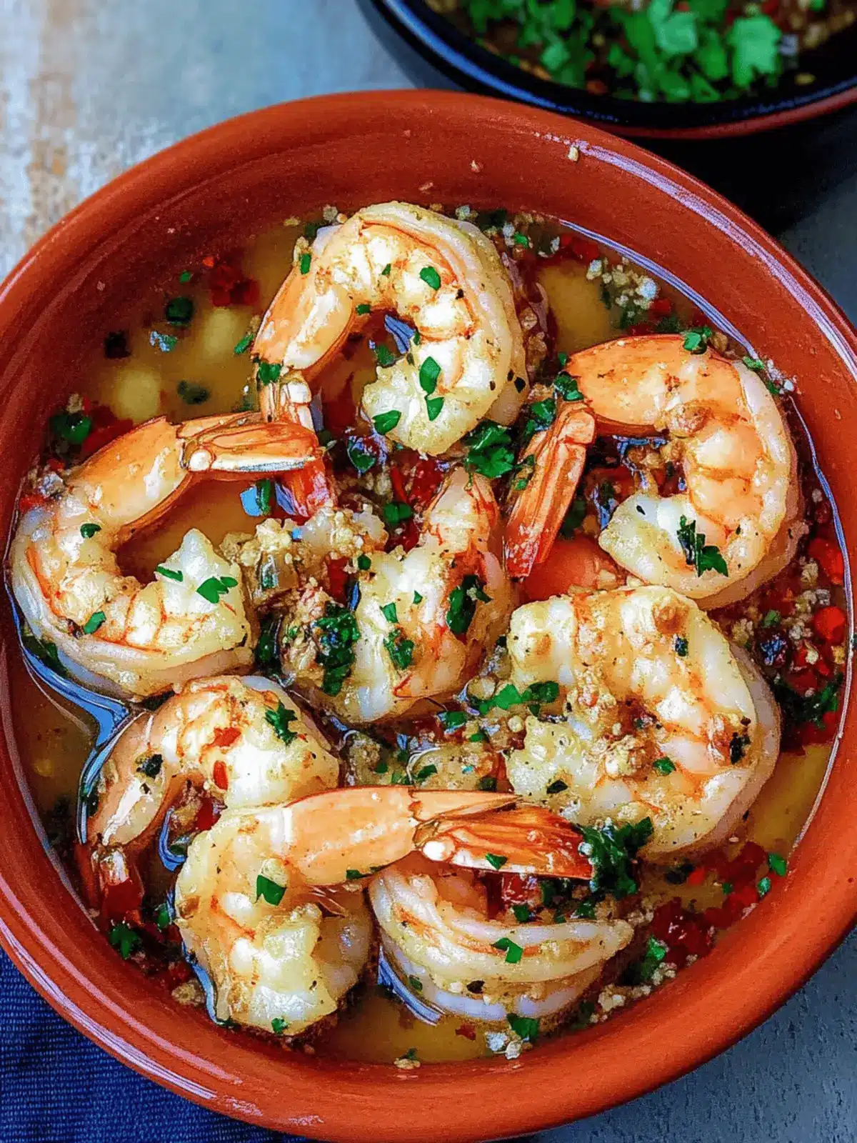 Garlic and Anchovy Gambas al Ajillo