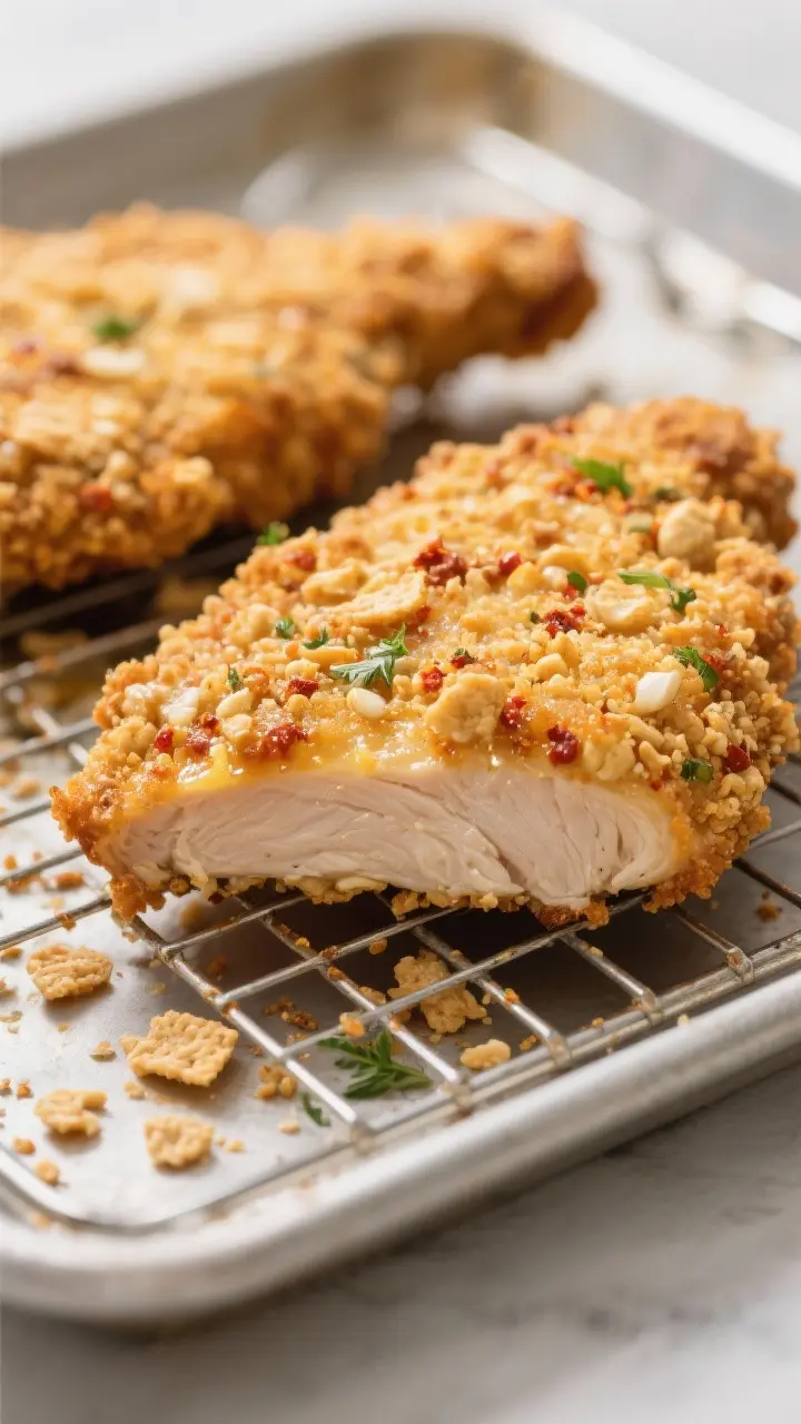 Ritz Cracker-Crusted Baked Chicken with Spiced Coating