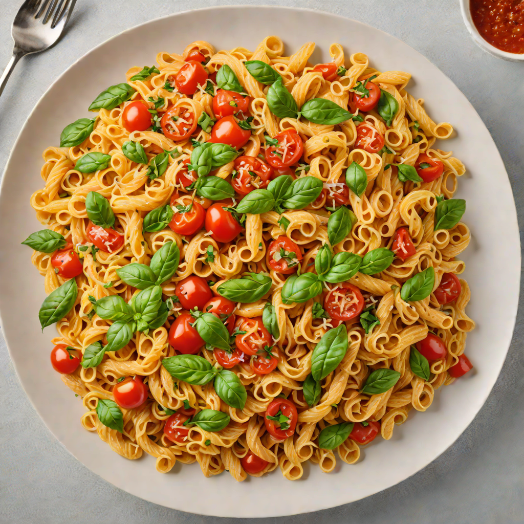 One-Pot Colorful Veggie Pasta with Tomato Basil Sauce