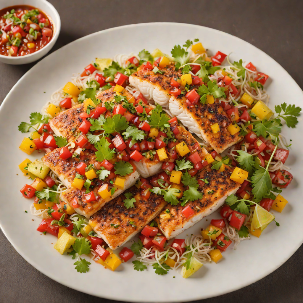 Pan-Seared Catfish with Spicy Texas Salsa