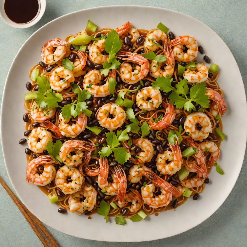 Wok-Tossed Cantonese Shrimp with Garlic and Black Bean Sauce