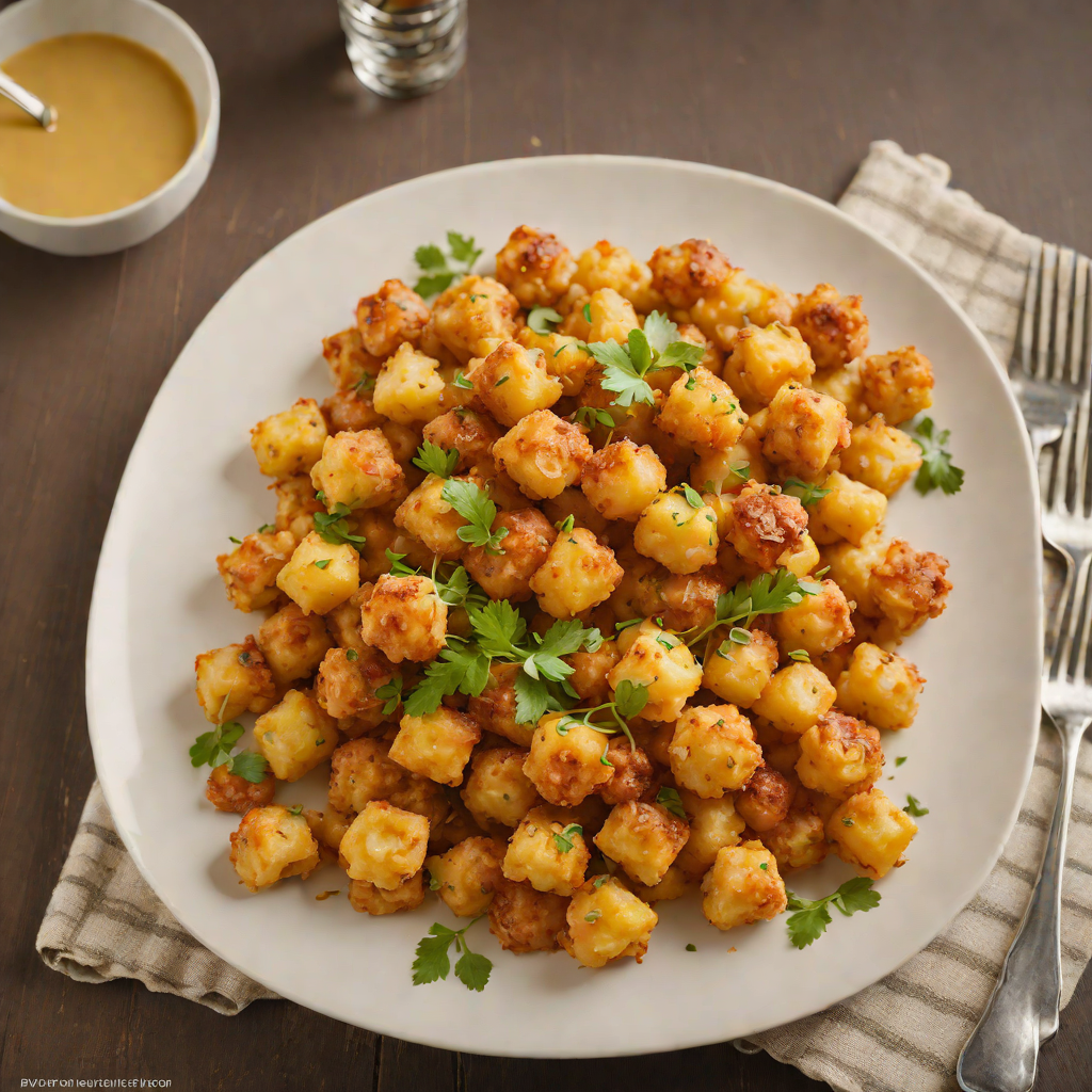Stir-Fried Macaroni and Cheese with Tater Tots