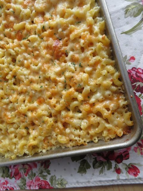 Sheet Pan Southern Mac and Cheese with Tater Tot Topping