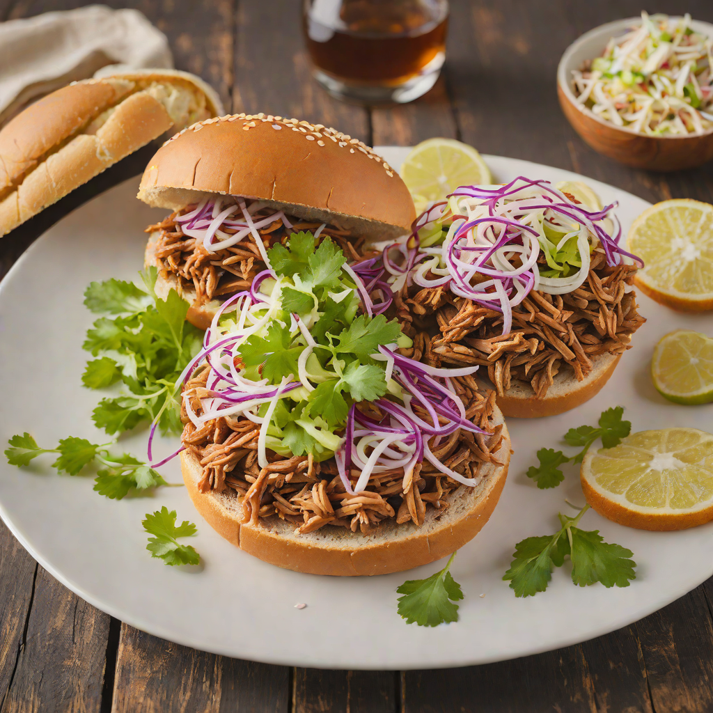 Southern-Style Pulled Pork Sandwich with Pickled Slaw