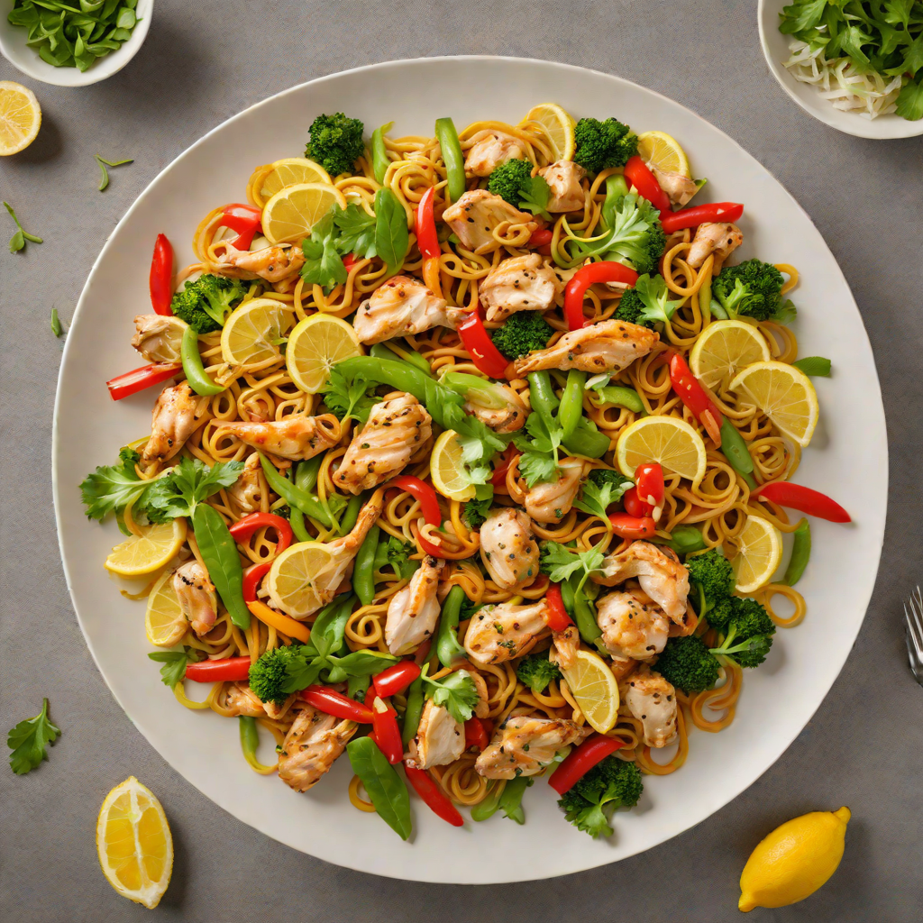 Tart Lemon-Ginger Chicken Stir Fry