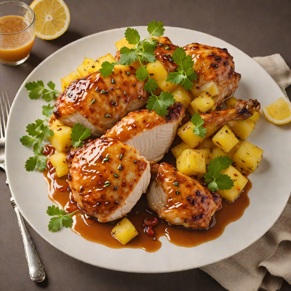 Pan-Seared Southern Bistro Chicken with Spicy Pineapple Glaze