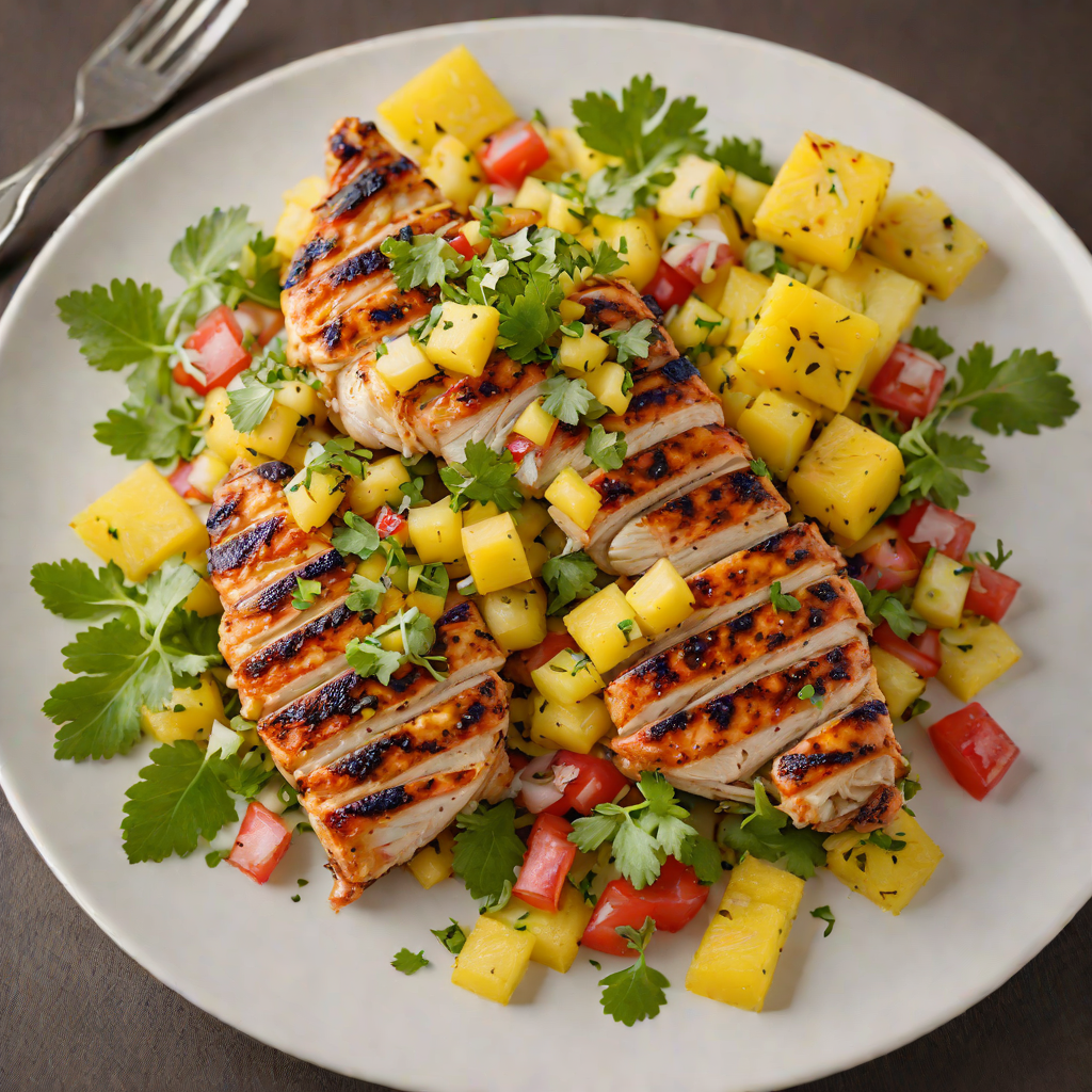 Wood-Fired Grilled Chicken with Pineapple Salsa