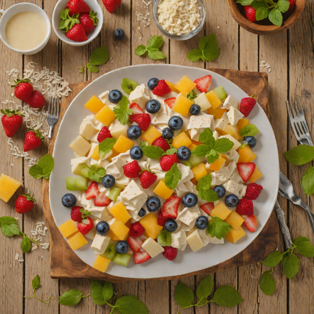 Creamy Macapuno and Fruit Salad with Condensed Milk