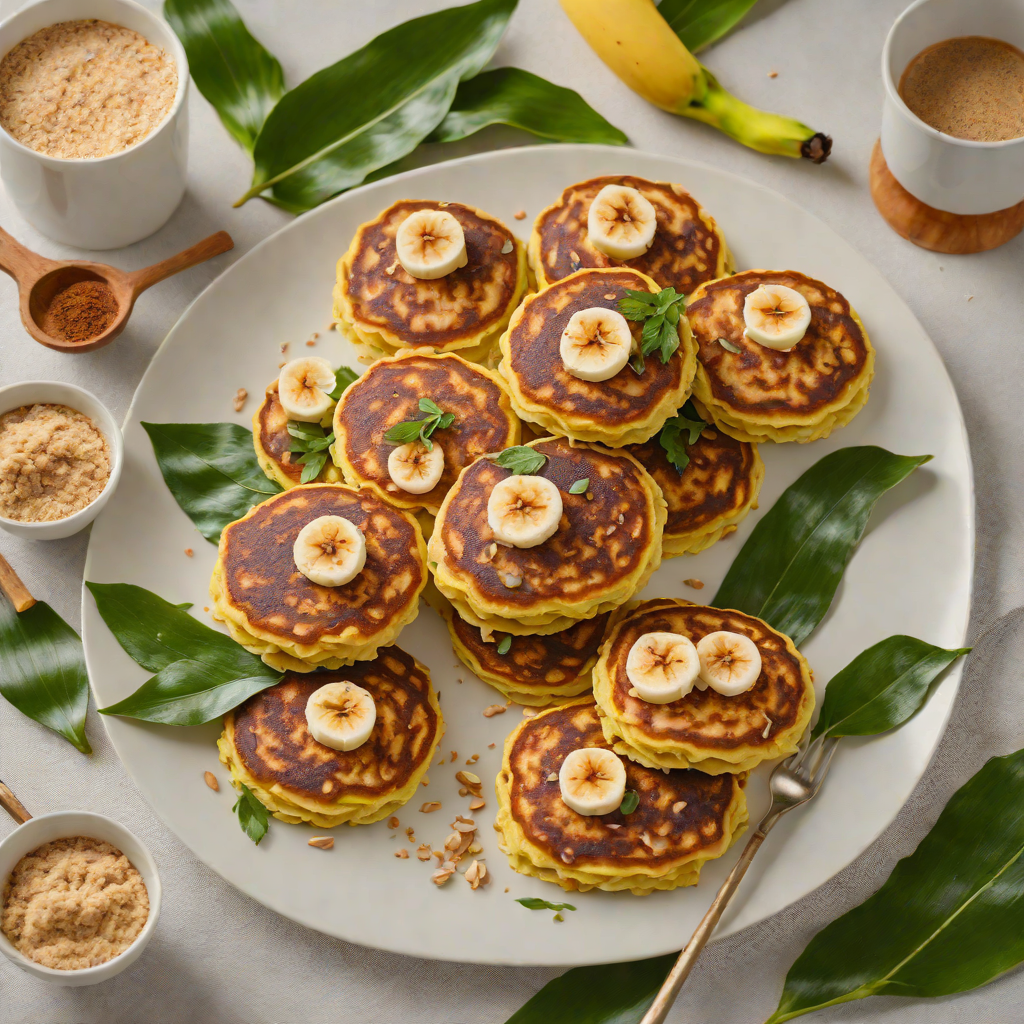 Banana Leaf Griddled Corn Cakes with Cinnamon Sugar