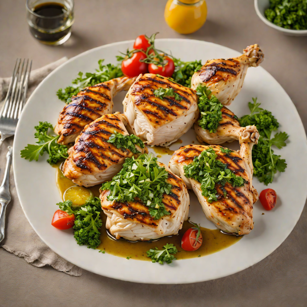 Grilled Chicken with Herb Chimichurri
