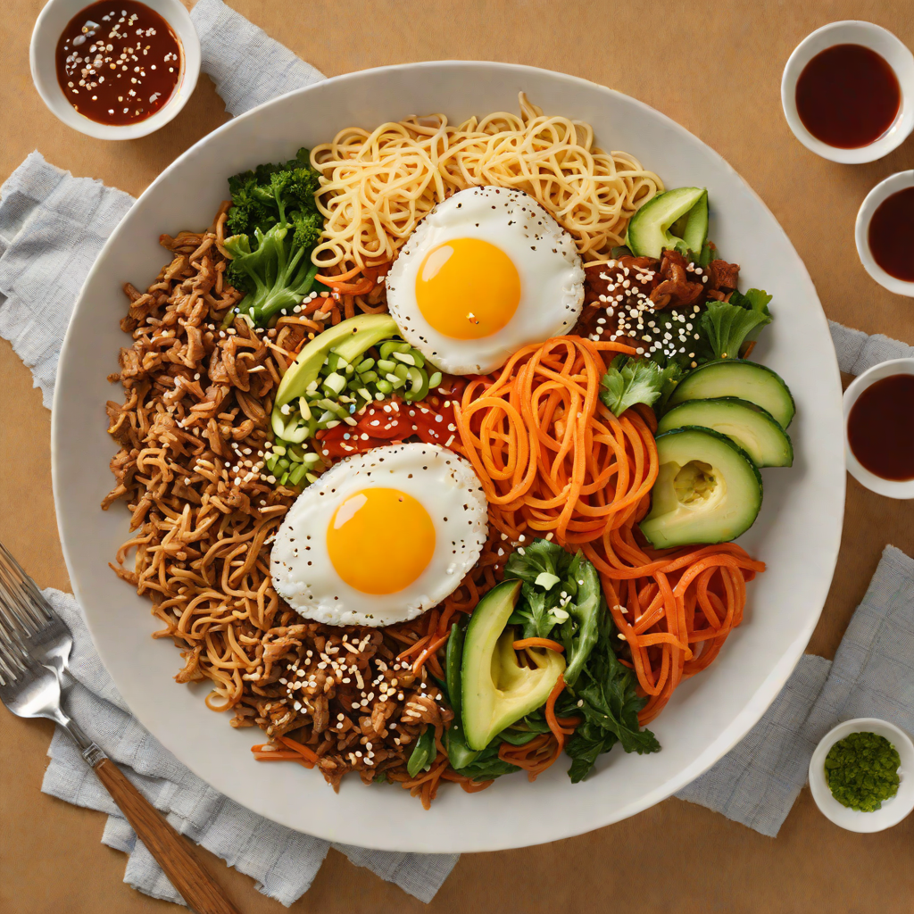Bibimbap with Spicy Gochujang Sauce