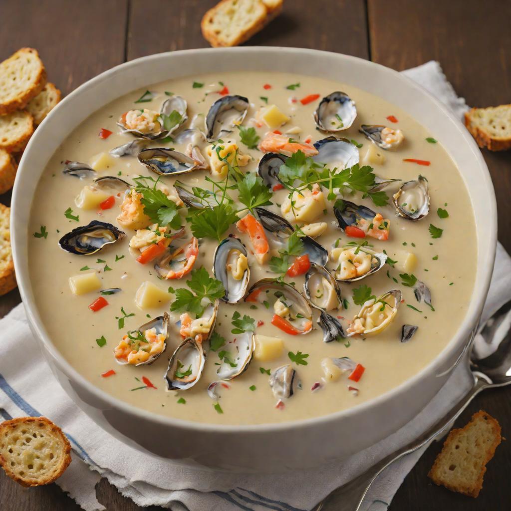 Oyster Bar Style Bay House Seafood Chowder