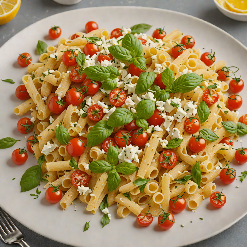 Basil and Lemon Ricotta Pasta with Cherry Tomatoes