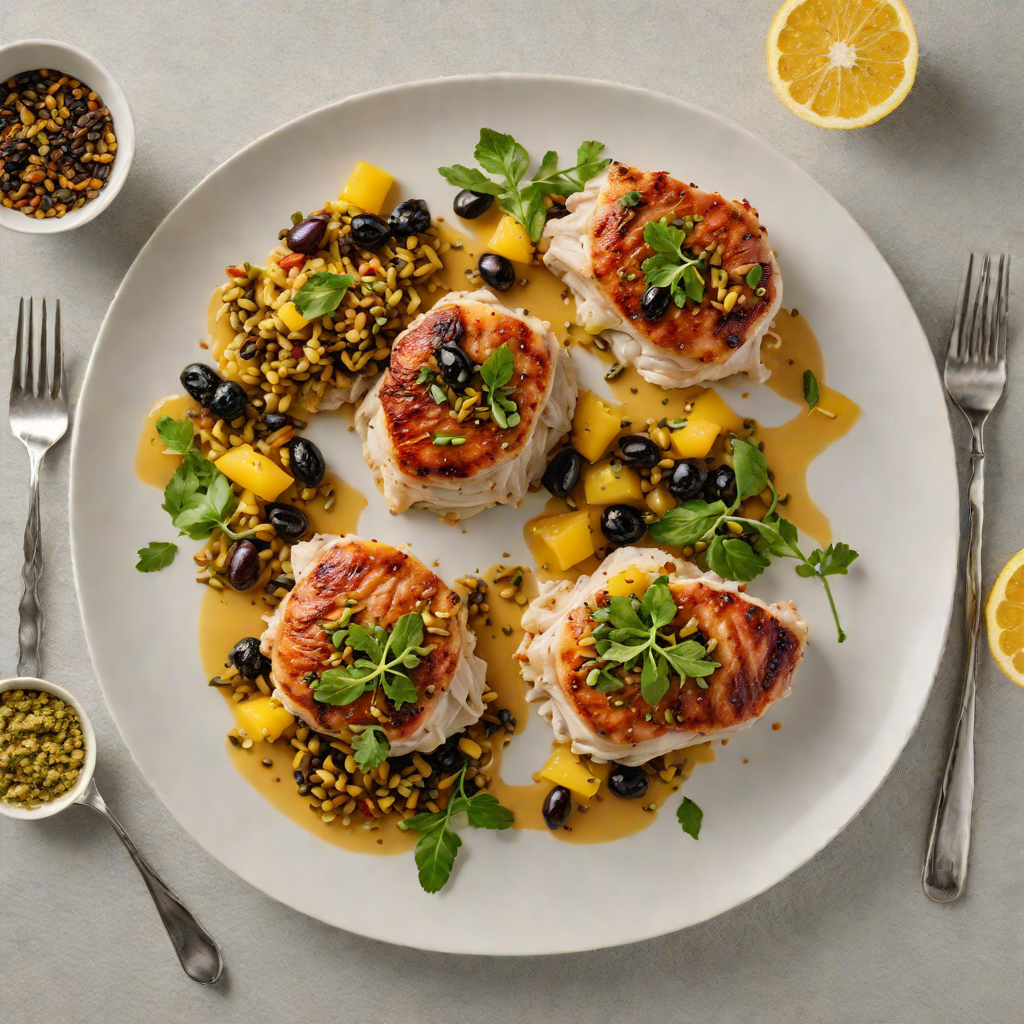Pan-Seared Chicken Thighs with Preserved Lemon and Olive Tapenade
