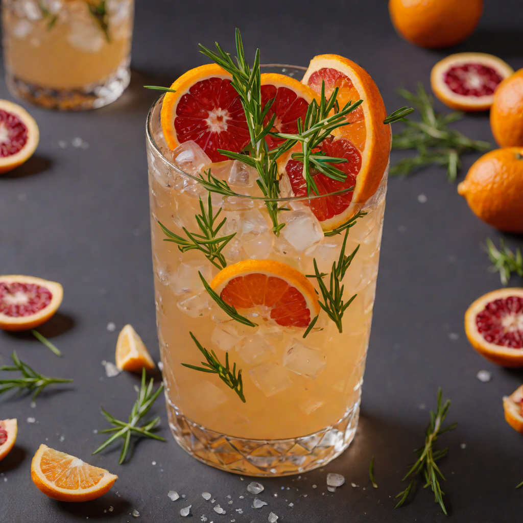 Rosemary Citrus Smash with Blood Orange
