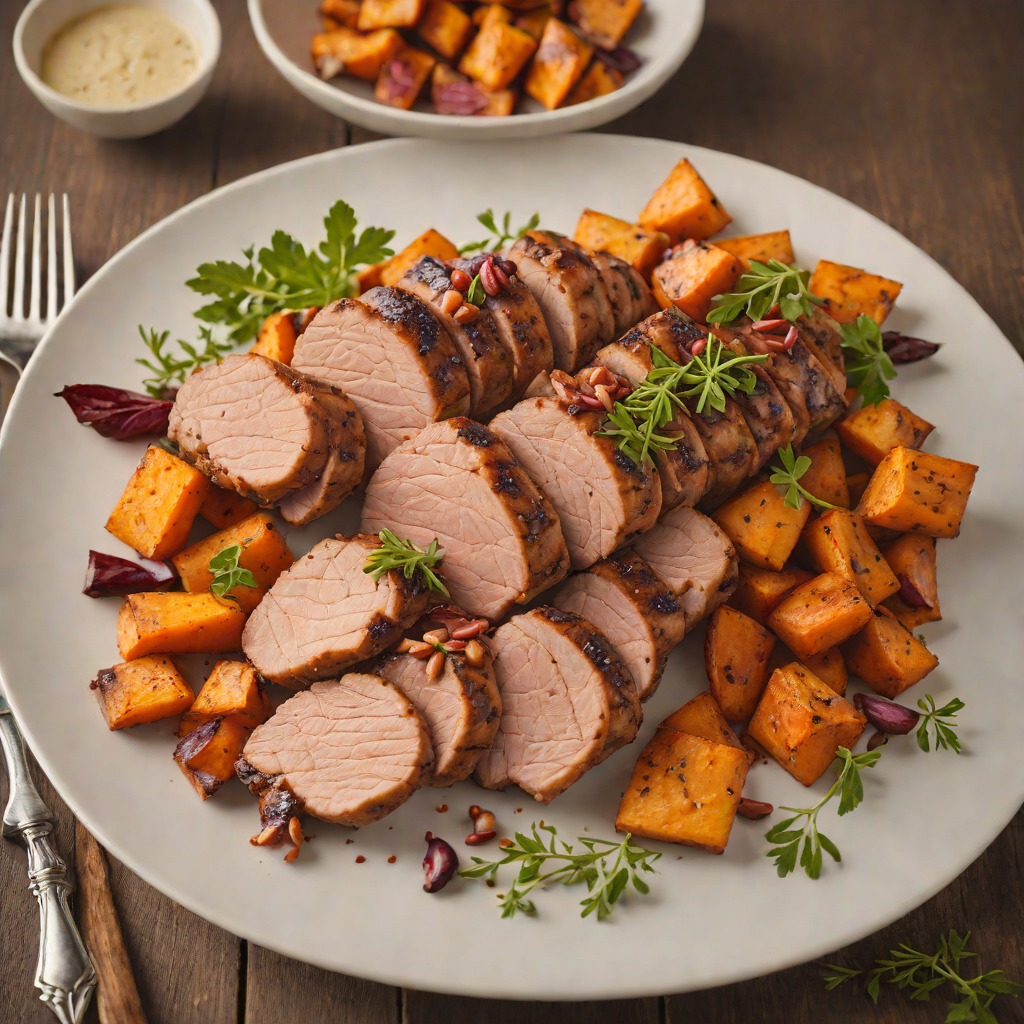 Regional Spice-Rubbed Pork Tenderloin with Roasted Sweet Potatoes