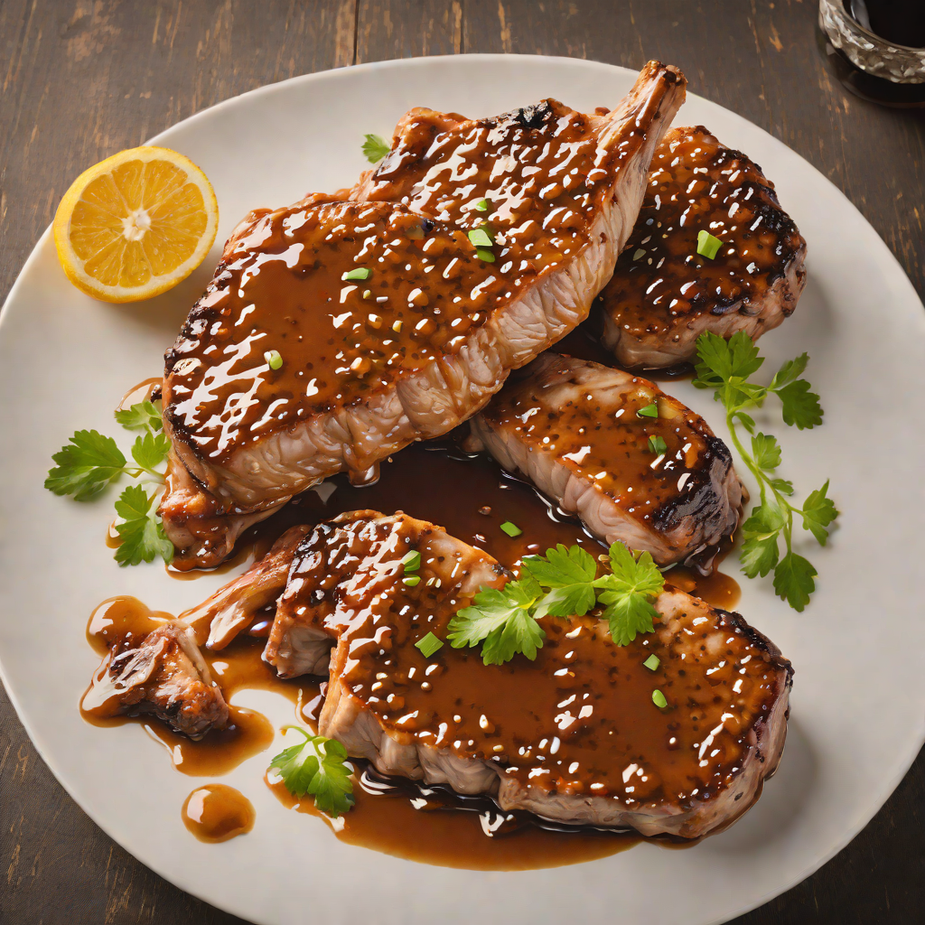 Whiskey-Infused Bourbon Glazed Pork Chops