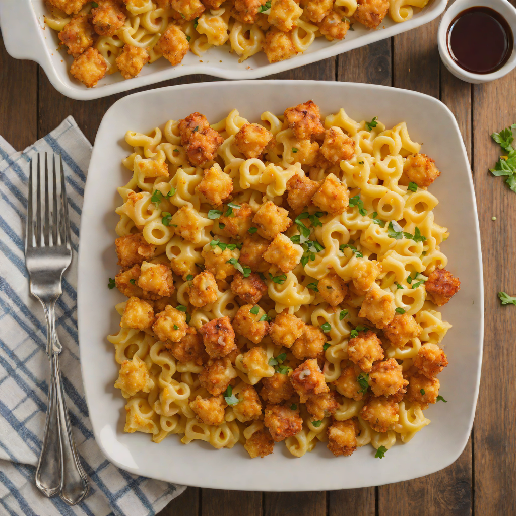 Sheet Pan Southern-Style Mac and Cheese with Tater Tots